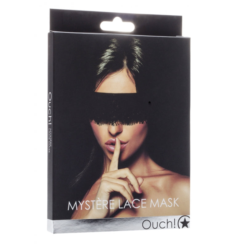 Ouch! MystËre Lace Mask Blindfold Black