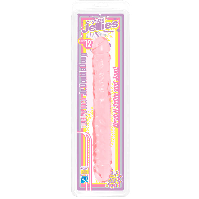 Crystal Jellies - Double Dong Jr. Pink 12in