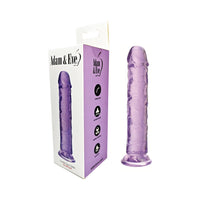 Adam & Eve Crystal Gem 7 in. Dildo - Amethyst