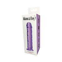 Adam & Eve Crystal Gem 7 in. Dildo - Amethyst
