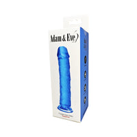 Adam & Eve Crystal Gem 7 in. Dildo - Sapphire