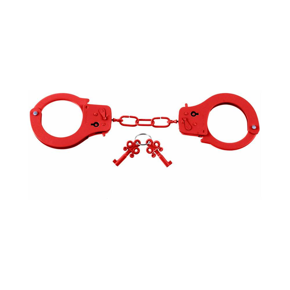 FF Metal Designer Handcuffs Red