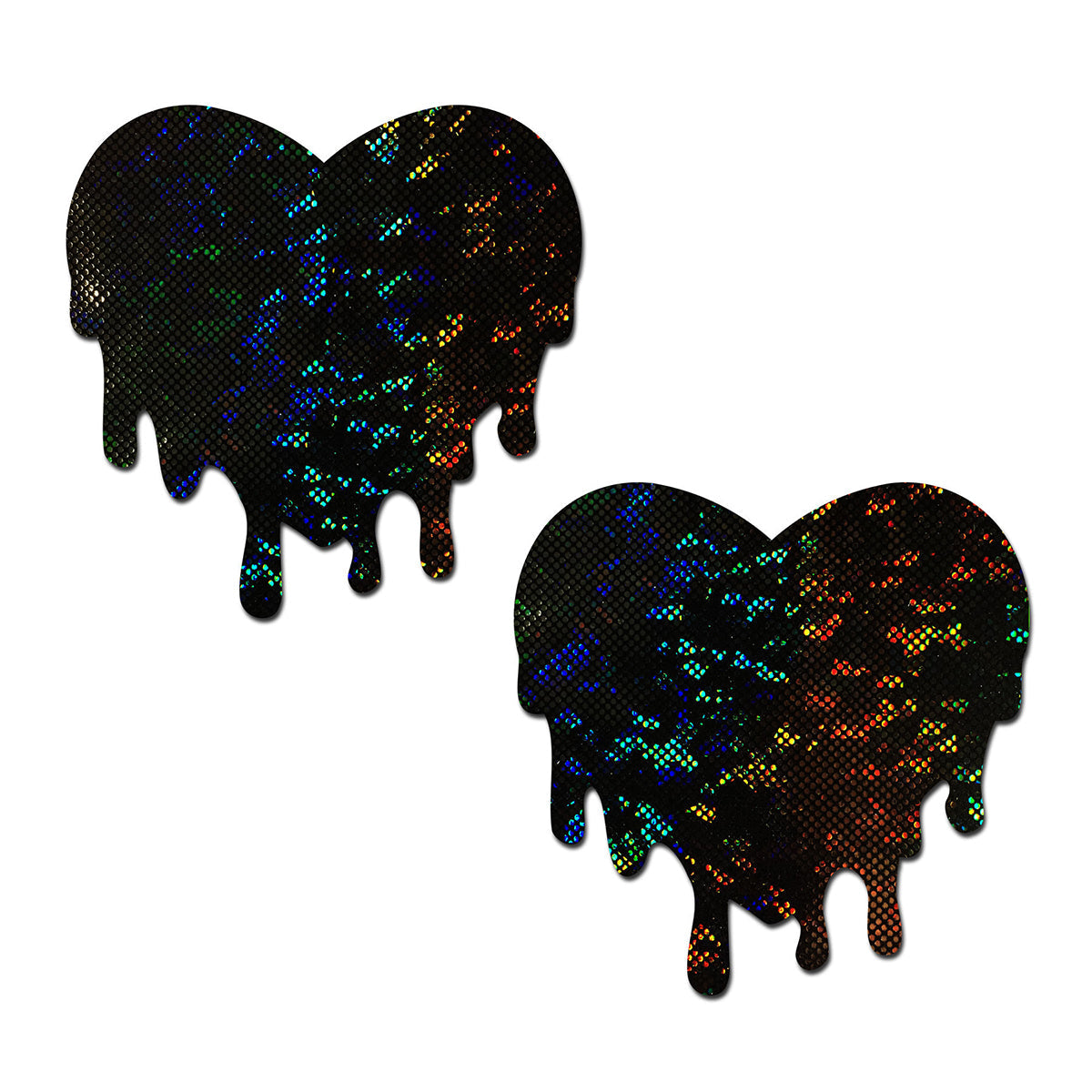 Pastease Melted Heart Black Nipple Pasties
