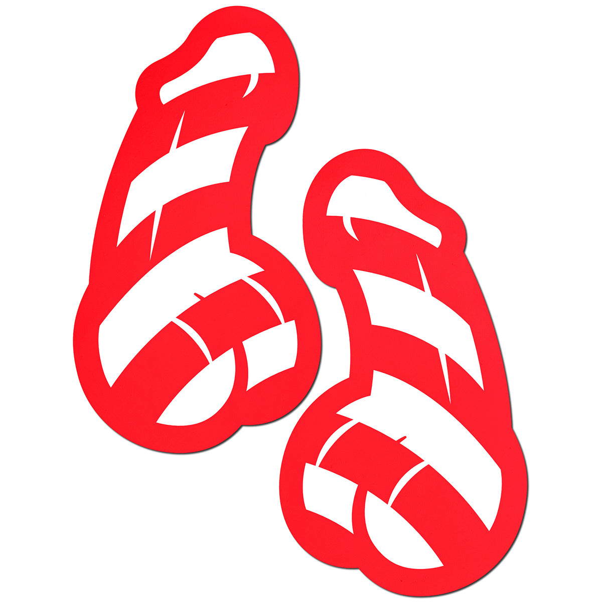 Pastease Candy Cane Penis Nipple Pasties