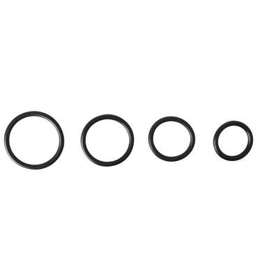 Sportsheets Rubber O-Ring 4-Pack Black