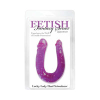 Pipedream Fetish Fantasy Series Lucky Lady Dual Stimulator 12 in. Double Dildo Purple