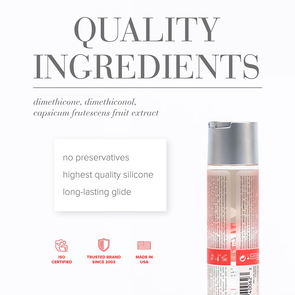 JO All-In-One Massage Glide - Warming (Silicone-Based) 4 fl oz / 120 ml