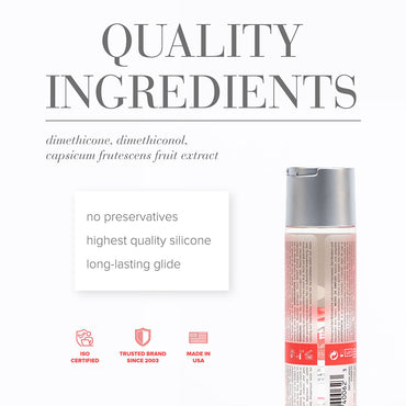 JO All-In-One Massage Glide - Warming (Silicone-Based) 4 fl oz / 120 ml