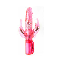 Pipedream Total Ecstasy Triple Stimulator Vibe Dual-Entry Rabbit Vibrator Pink