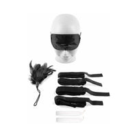 Pipedream Fetish Fantasy Series 4-Piece Beginner's Bondage Set Black