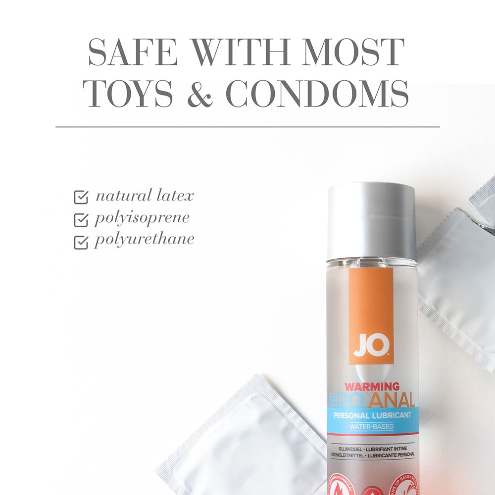 JO H2O Anal Warming Water-Based Lubricant 2 oz.