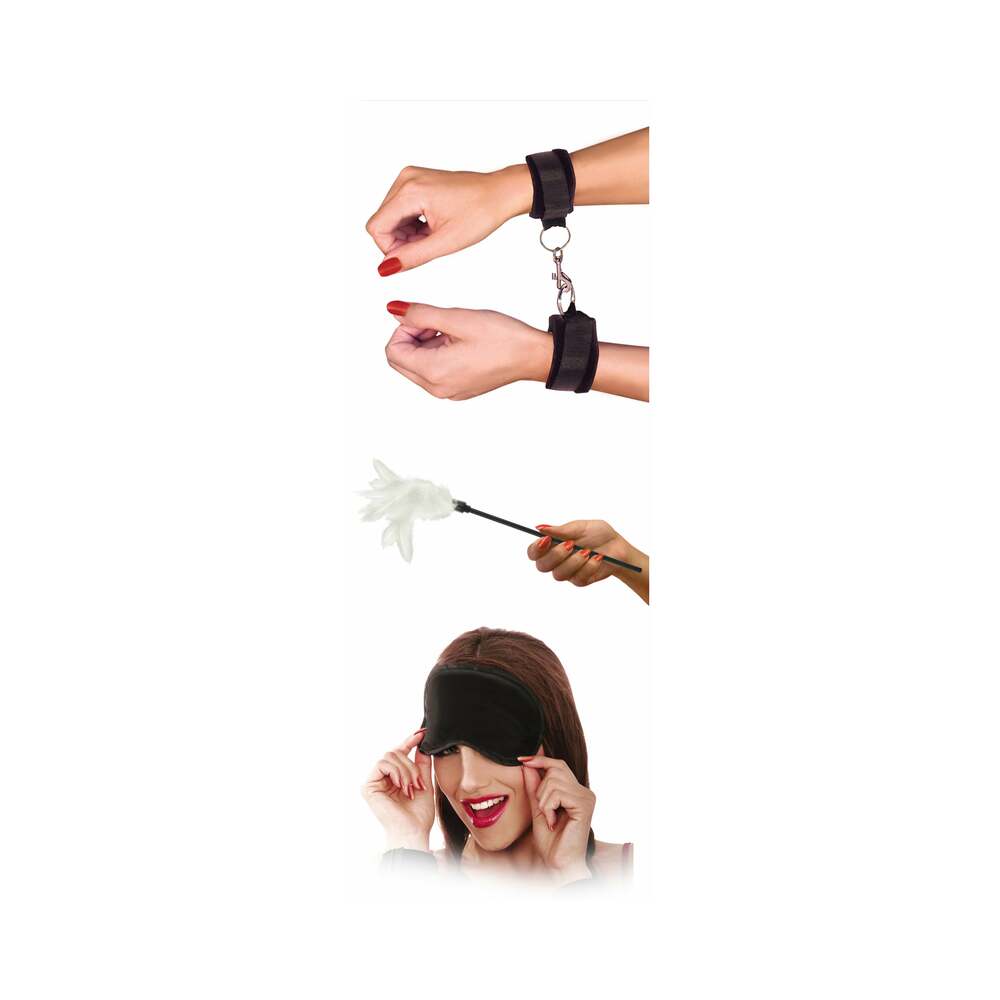 Pipedream Fetish Fantasy Series 3-Piece Sensual Seduction Kit Black