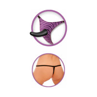 Pipedream Fetish Fantasy Series 4-Piece Vibrating Strap-On For Him Set With 5 in. Dildo Black/Purple