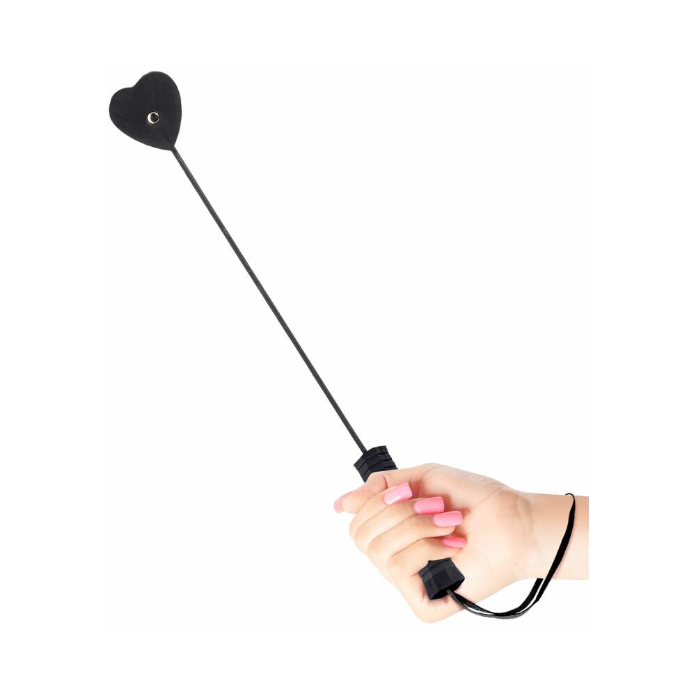 Pipedream Fetish Fantasy Series Little Heart Flapper Heart-Shaped Crop Black