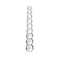 Pipedream Icicles No. 2 Beaded 8.5 in. Glass Dildo Clear