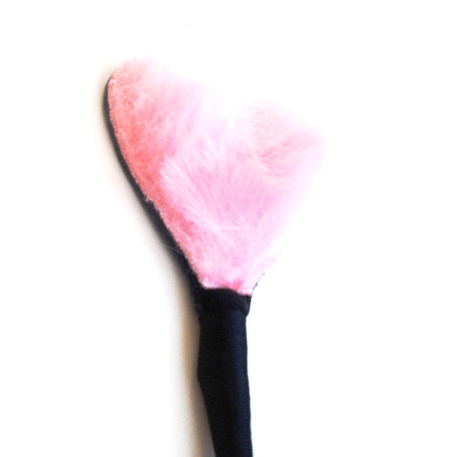 Fluffy Heart Crop - Pink