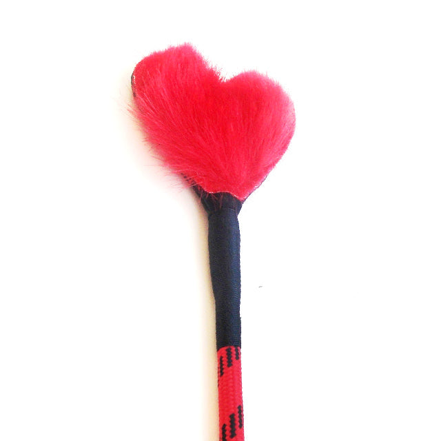 Fluffy Heart Crop - Red