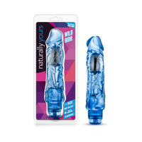 Blush Naturally Yours Wild Ride Realistic 9 in. Vibrating Dildo Blue