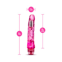 Blush Naturally Yours Mambo Vibe Realistic 9 in. Vibrating Dildo Pink