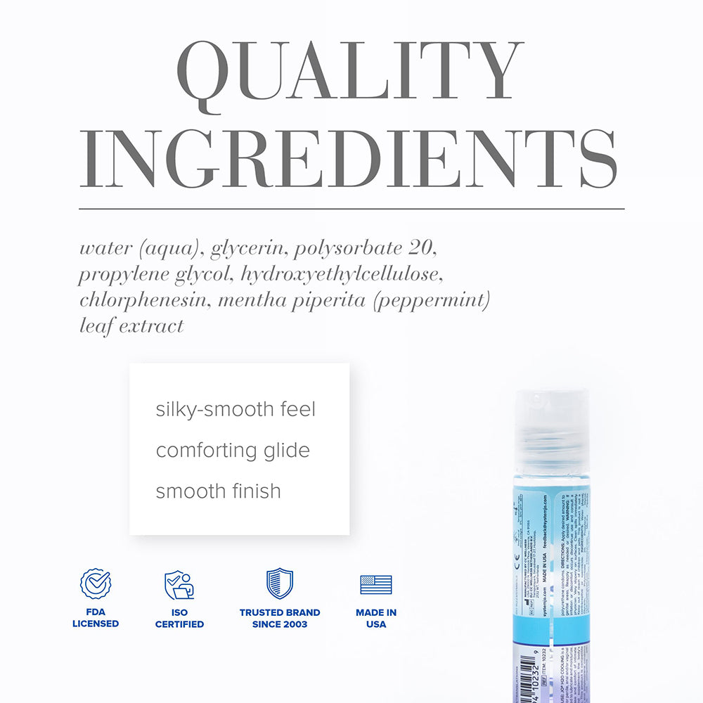 JO H2O Cool 1oz. Water Based Lubricant