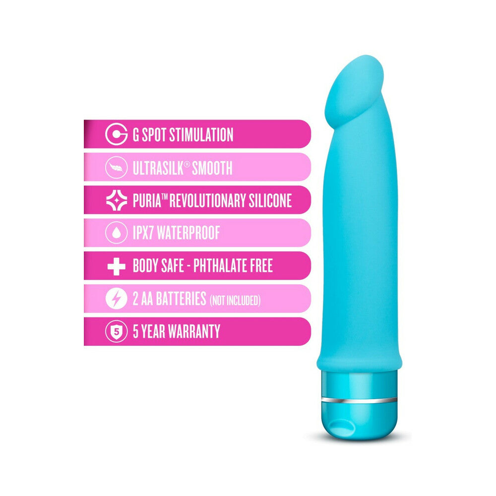 Blush Luxe Purity Silicone Vibrator Blue