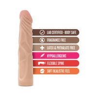 Blush X5 Plus Realistic 7.5 in. Posable Dildo Beige