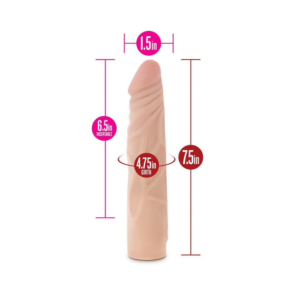 Blush X5 Plus Realistic 7.5 in. Posable Dildo Beige