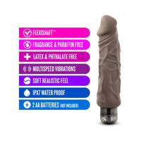 Blush X5 Plus Hard On Realistic 9 in. Vibrating Dildo Brown