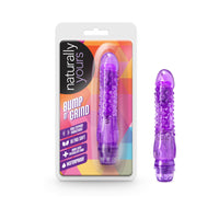 Blush Naturally Yours Bump n' Grind Textured Slimline Vibrator Purple