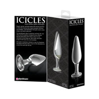 Pipedream Icicles No. 26 Glass Anal Plug 4.5 in. Clear