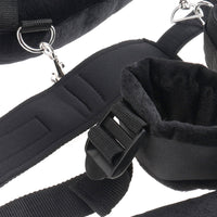 Pipedream Fetish Fantasy Series Adjustable Position Master With Cuffs Black