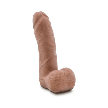 Blush Au Naturel Carlito 5 in. Posable Dual Density Dildo with Balls Tan