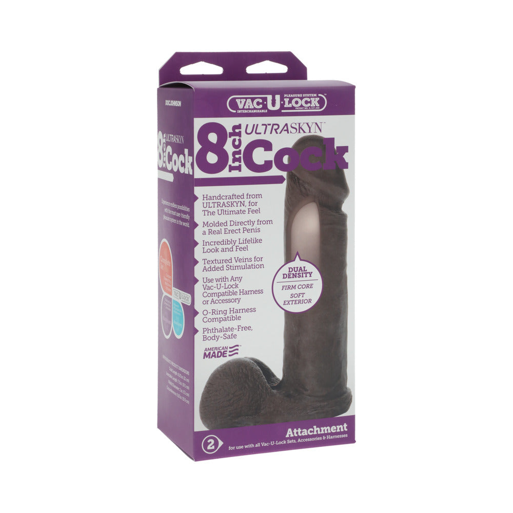 Vac-U-Lock 8in ULTRASKYN Cock White