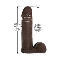 Vac-U-Lock 8in ULTRASKYN Cock White