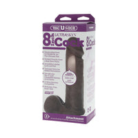 Vac-U-Lock 8in ULTRASKYN Cock White