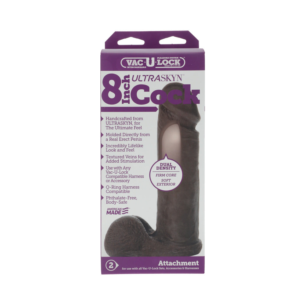 Vac-U-Lock 8in ULTRASKYN Cock White