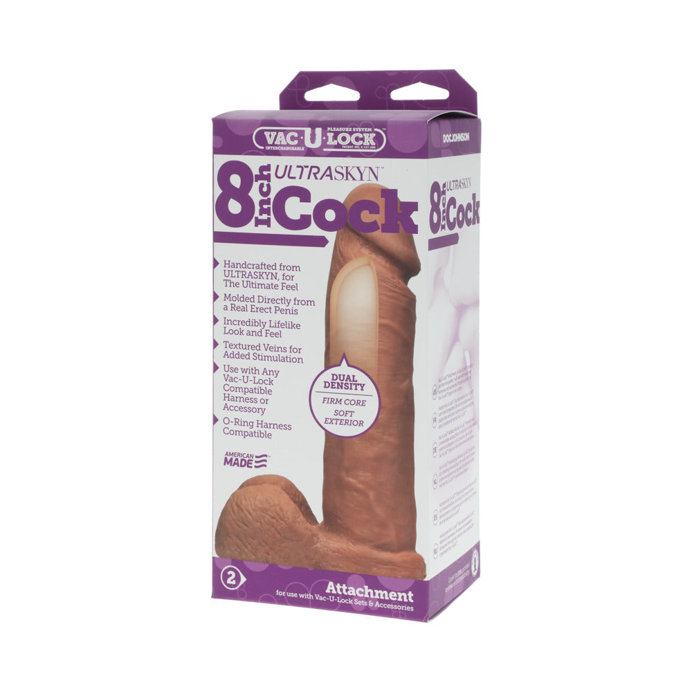 Vac-U-Lock 8in ULTRASKYN Cock White