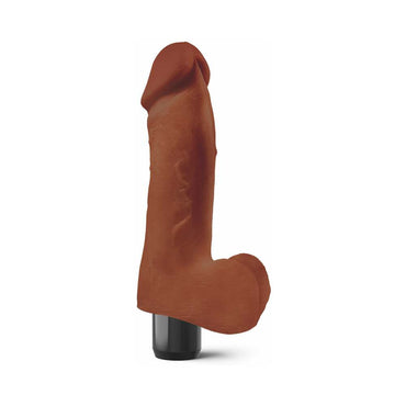 Pipedream Real Feel Lifelike Toyz No. 2 Realistic 7.25 in. Vibrating Dildo With Balls Brown