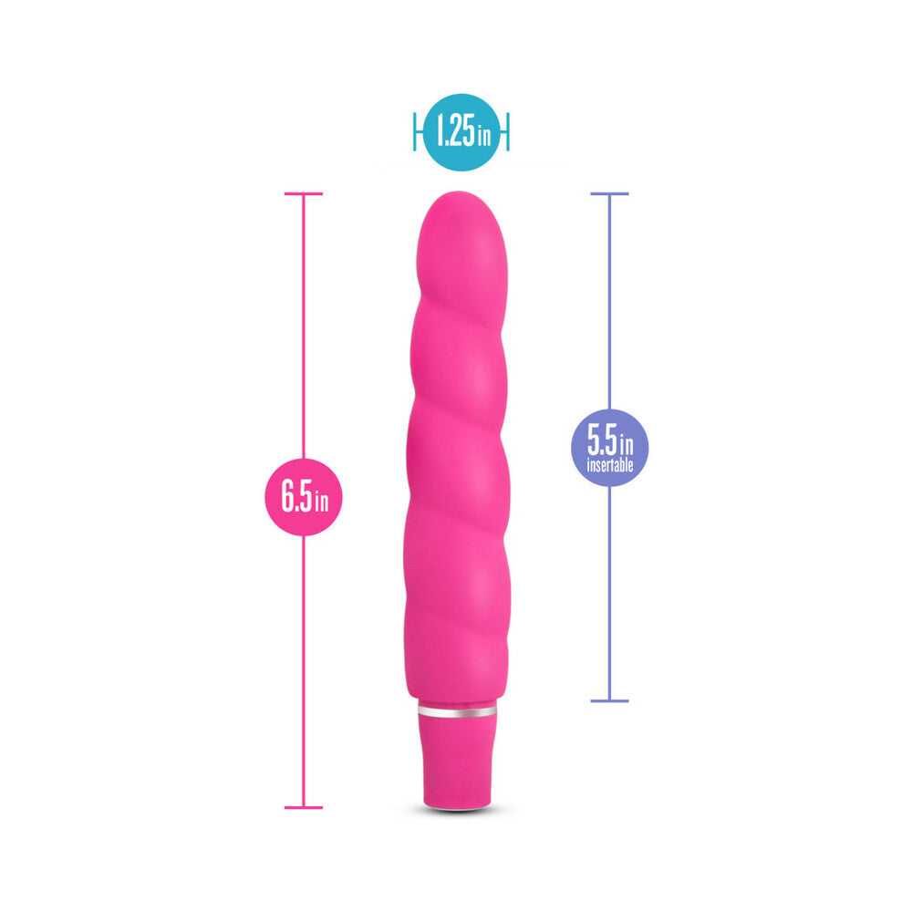 Blush Luxe Anastasia Silicone Slimline Vibrator Pink