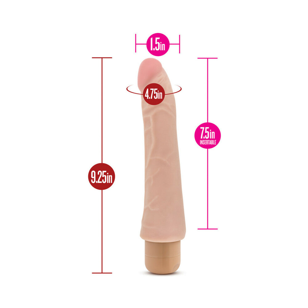 Blush X5 Plus Mambo Vibe Realistic 9.25 in. Vibrating Dildo Beige