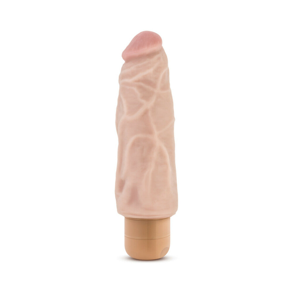 Blush Dr. Skin Vibe 9 Realistic 7.5 in. Vibrating Dildo Beige