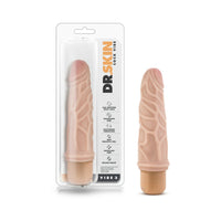 Blush Dr. Skin Vibe 3 Realistic 7.25 in. Vibrating Dildo Beige