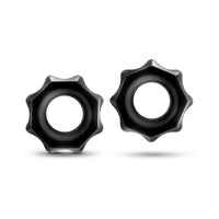 Blush Stay Hard Nutz Cockring 2-Pack Black