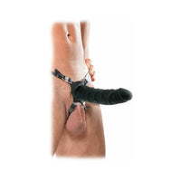 Pipedream Fetish Fantasy Extreme Adjustable 7 in. Silicone Hollow Strap-On Black