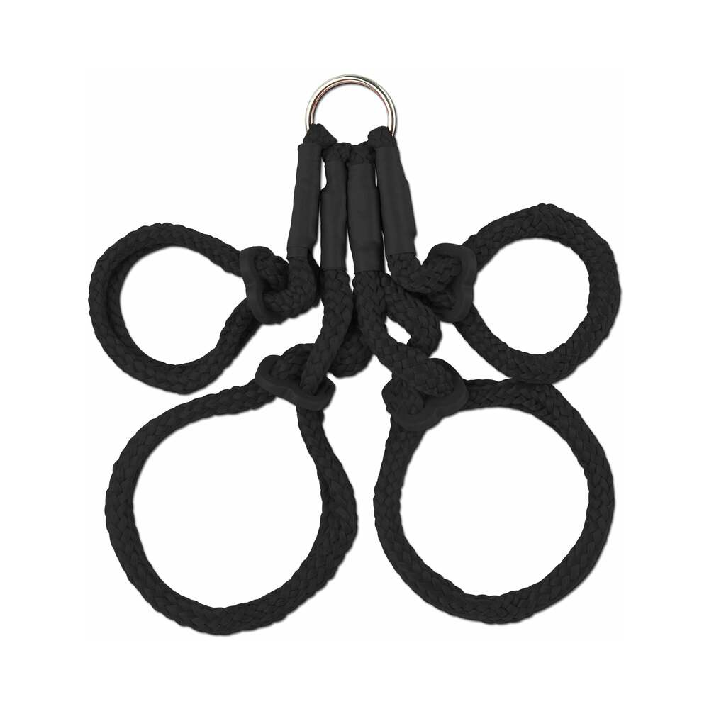 Pipedream Fetish Fantasy Series Japanese Silk Rope Hogtie Black