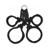 Pipedream Fetish Fantasy Series Japanese Silk Rope Hogtie Black