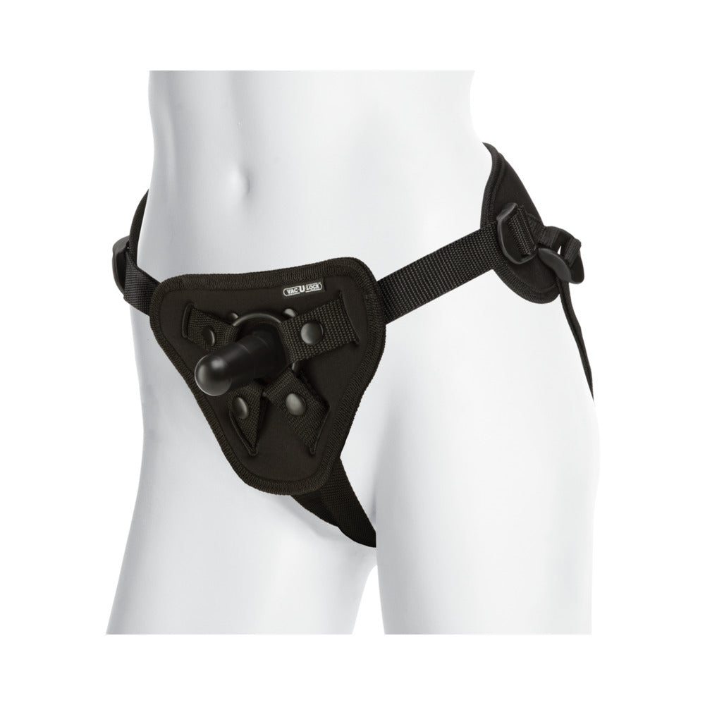 Vac-U-Lock Platinum - Supreme Harness - With Plug Black