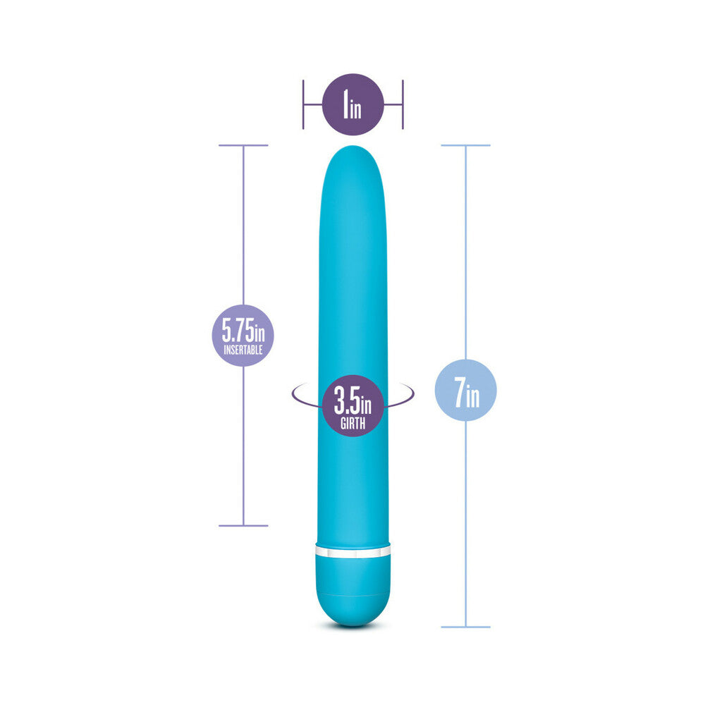 Blush Rose Luxuriate Classic Slimline Vibrator Blue