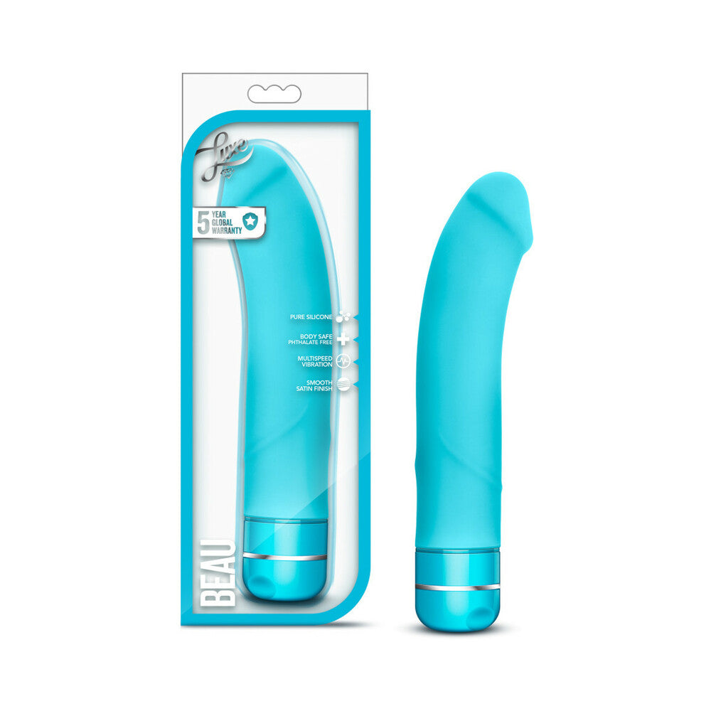 Blush Luxe Beau Silicone G-Spot Vibrator Blue