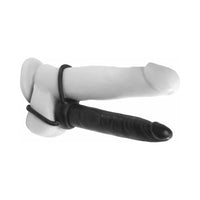 Pipedream Anal Fantasy Collection Double Trouble 6 in. Dual-Entry Strap-On Dildo Black